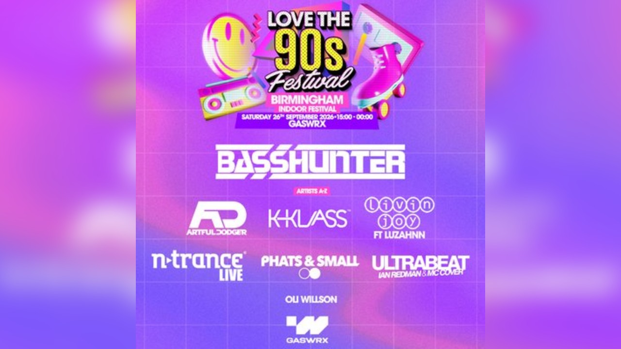 BASSHUNTER & MORE | Love the 90s Fest | GASWRX, Birmingham