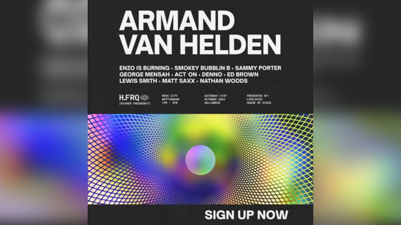Armand Van Helden @ Rock City Nottingham - Sat 31st October