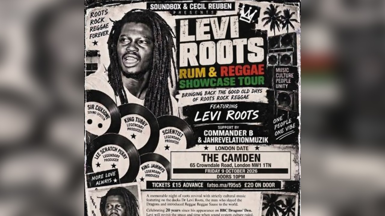 Levi Roots Live at The Camden | Roots Reggae Night London