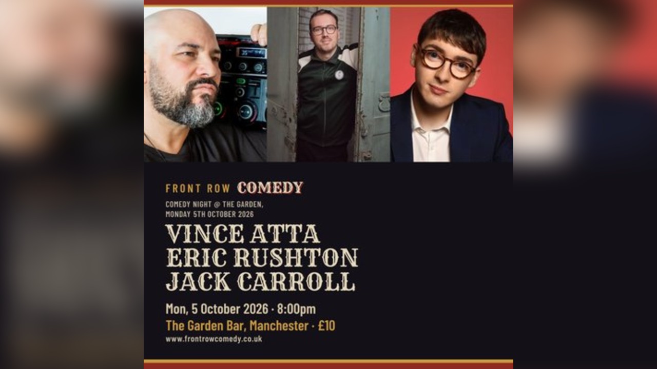Comedy Night @ The Garden Chorlton, Monday 5th October 2026