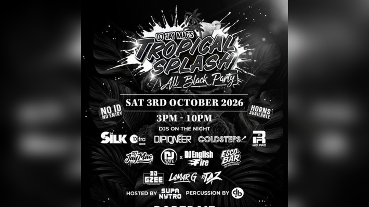 Dj Jay Mac's Tropical Splash All Black Party