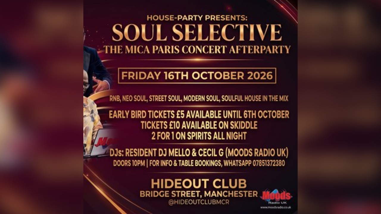 @SOULSELECTIVEMCR Mica Paris Concert Afterparty