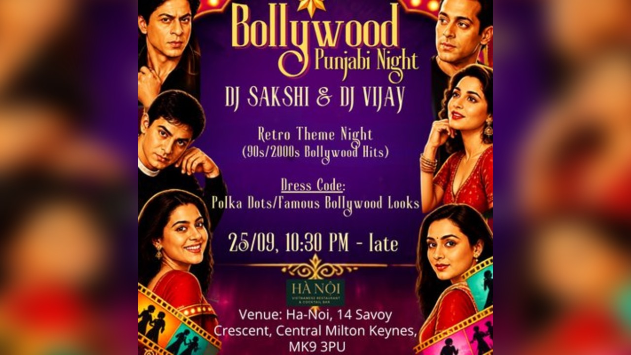Bollywood Punjabi Night ft DJ Sakshi & Dj Vijay ( Retro Theme )