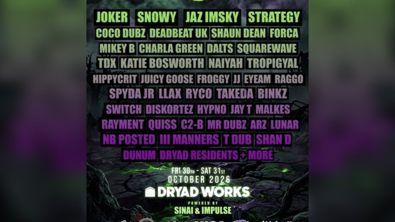 DRYAD X WUB CLUB: 2 Day Halloween Rave Sheffield