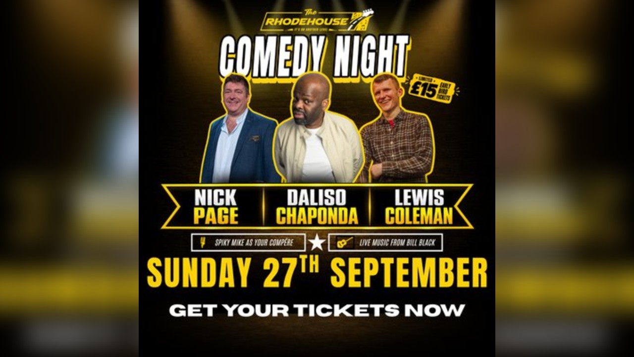 Top Comedy at The Rhodehouse
