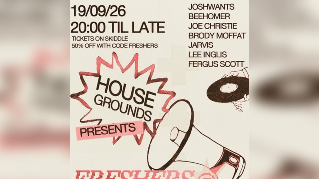 Housegrounds Presents: FRESHERS @ RIDDOCHS
