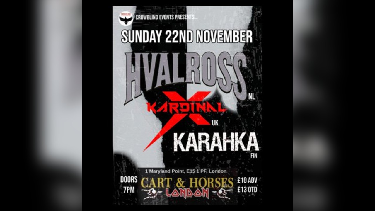 Hvalross-Kardinal X-Karahka - Live at the Cart & Horses