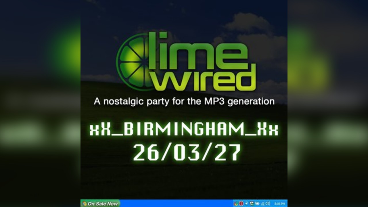 LIMEWIRED: A 2000s Nostalgia Party - Birmingham 2027