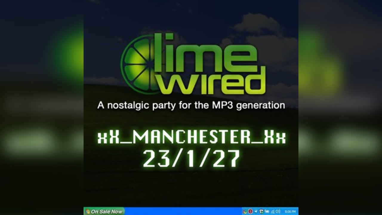 LIMEWIRED: A 2000s Nostalgia Party - Manchester 2027