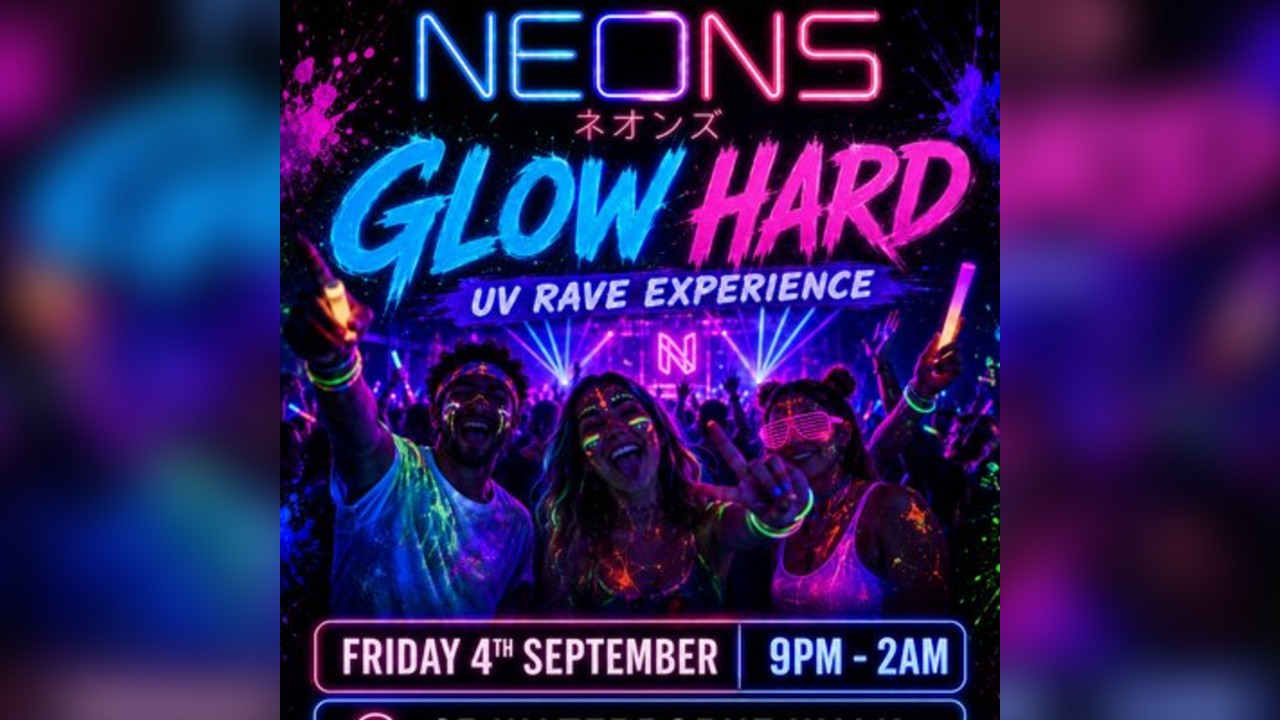 NEONS - Glow Hard UV Rave - Leighton Buzzard