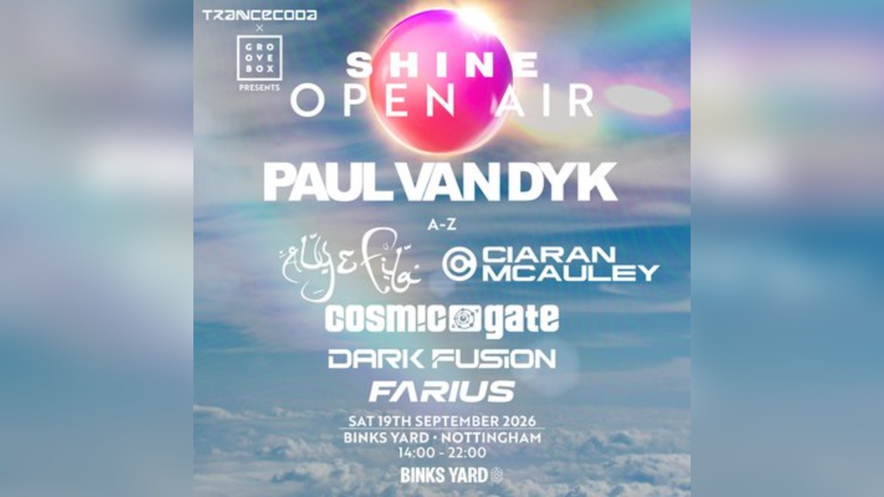 PAUL VAN DYK Open Air | Trancecoda X Groovebox X Shine at Binks