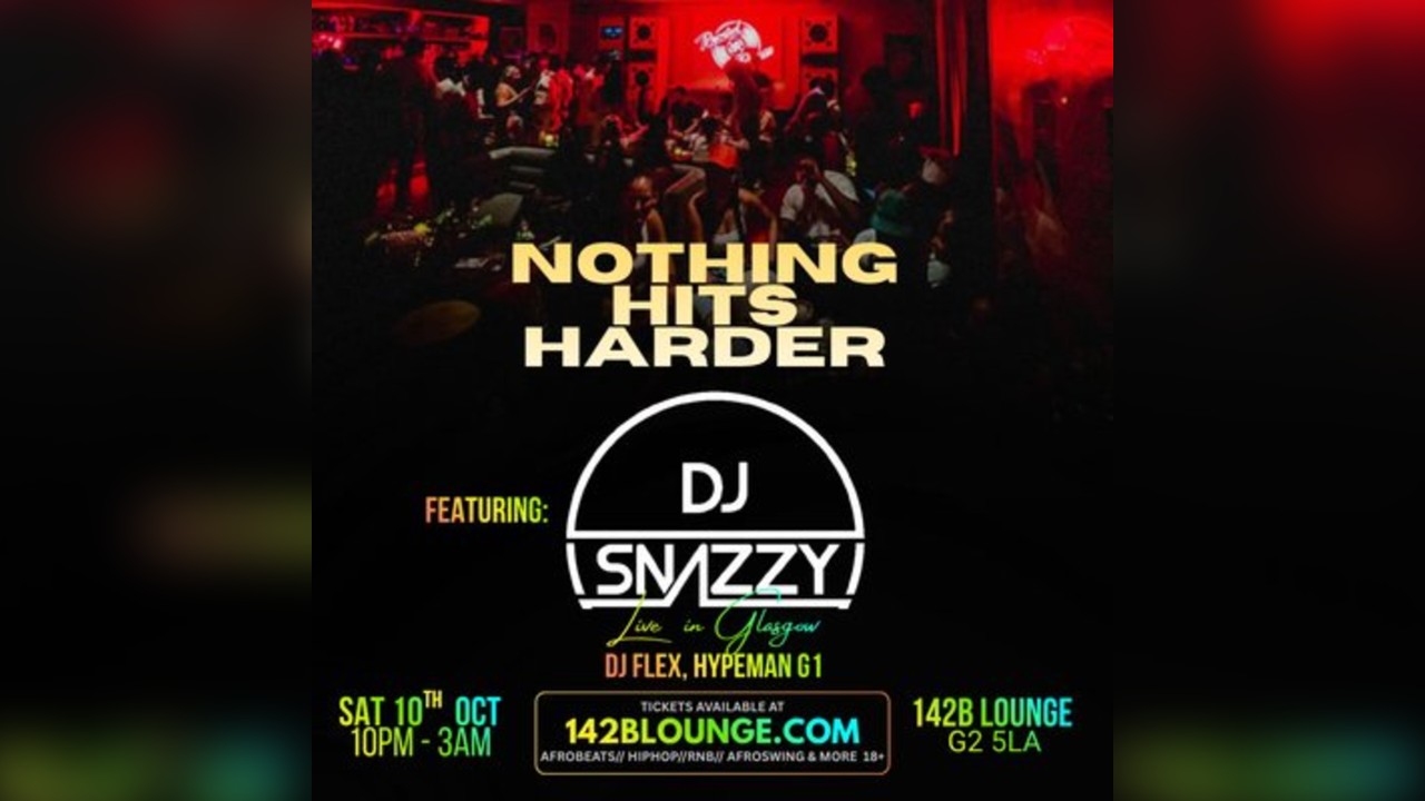 NOTHING HITS HARDER feat. DJ Snazzy Live in Glasgow