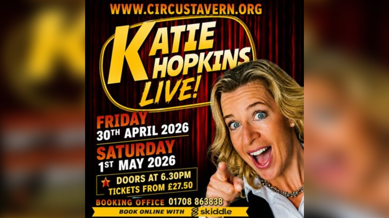 Katie Hopkins Live Saturday May 1st