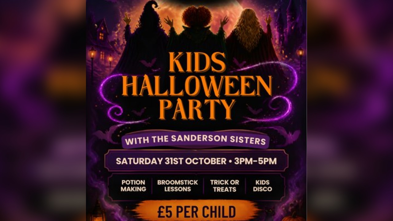 Kids halloween party with the Sanderson sisters