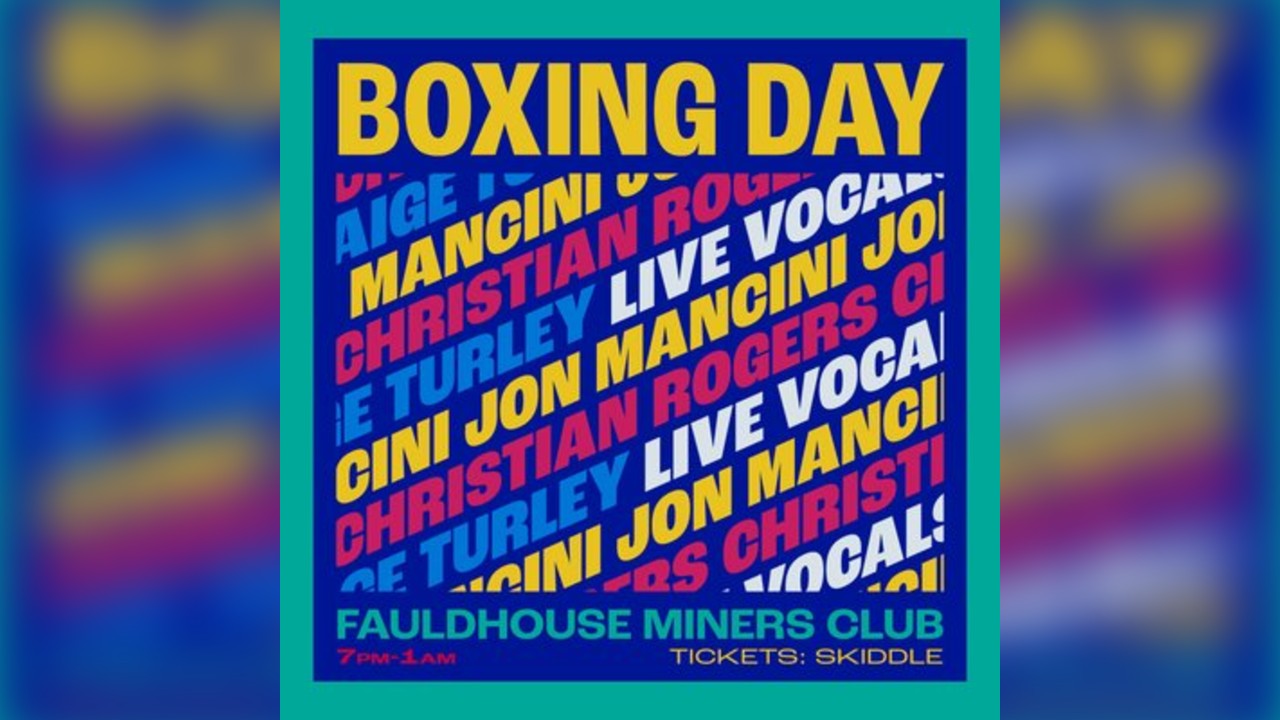 BOXING DAY BASH - Fauldhouse - 26th December 2026