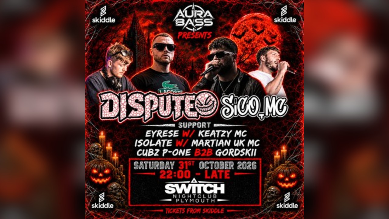 Aura bass presents: Halloween launch party W/ Dispute & Sico Mc