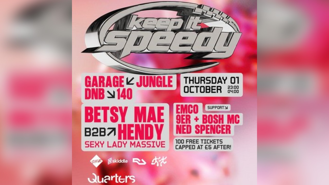 FRESHERS Keep it Speedy presents Hendy b2b Betsy Mae