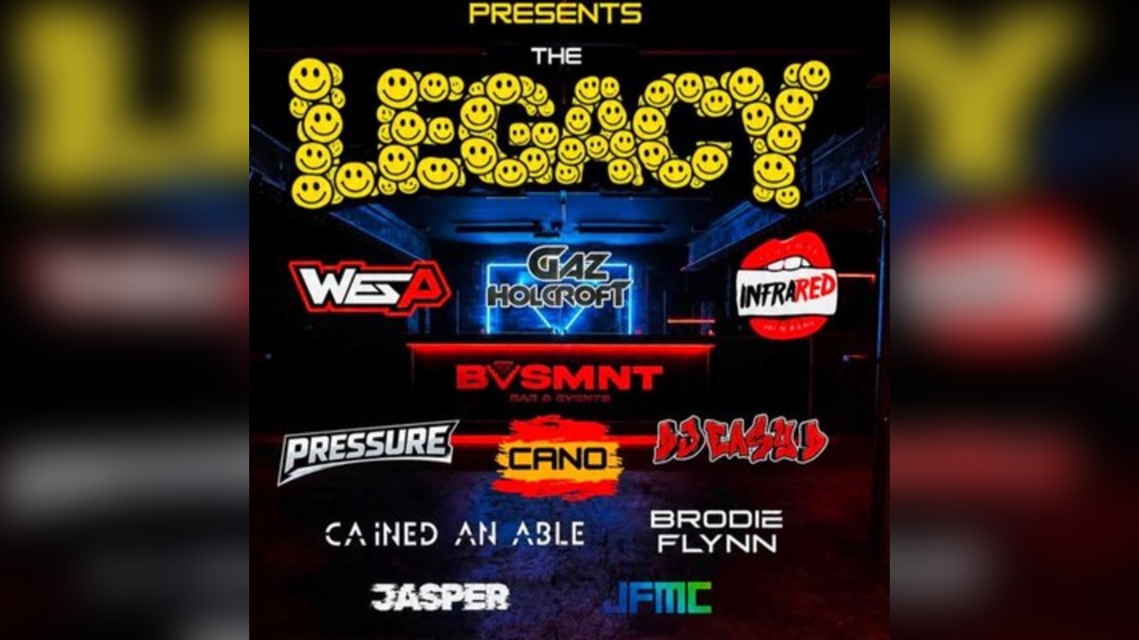 Rave odyssey uk 'The legacy' Basement Darwen