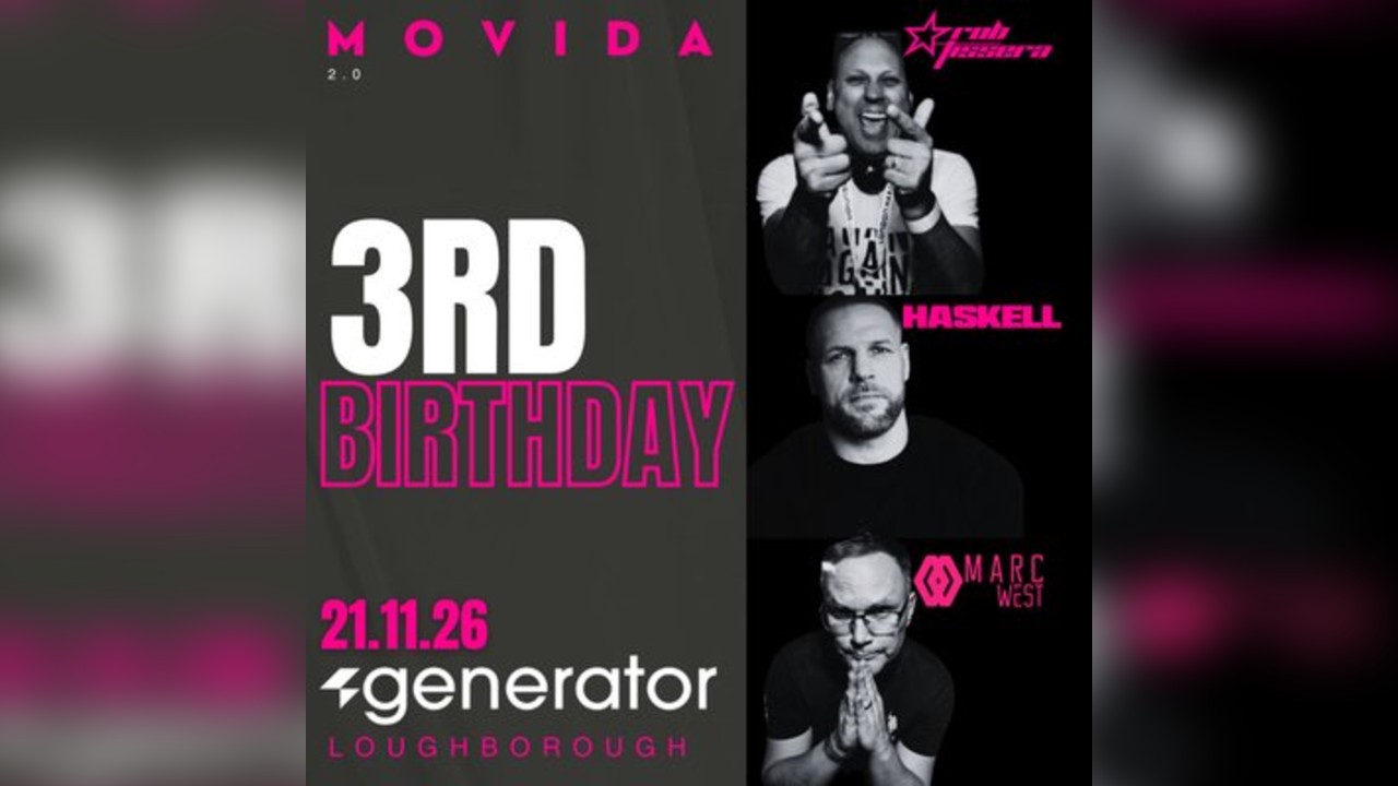 MOVIDA 3rd Birthday - Rob Tissera, HASKELL & Marc West 21st NOV