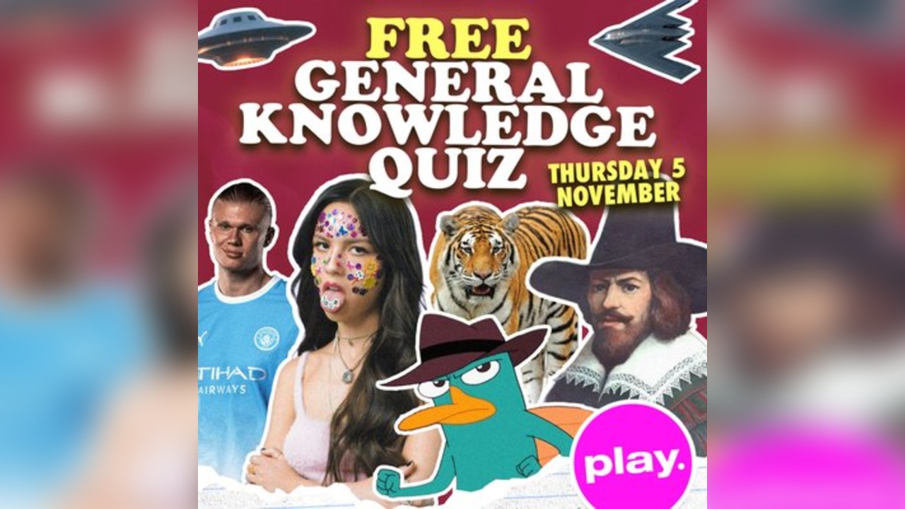 Free Entry General Knowledge Pub Quiz