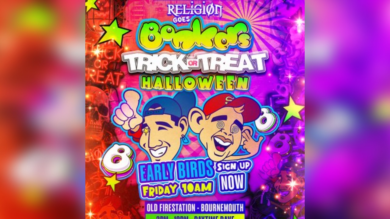 Religion Goes Bonkers: Trick or Treat - Halloween Day Time Rave
