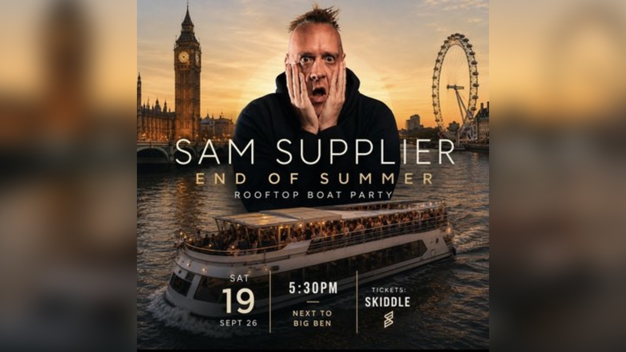 Sam Supplier 'End Of Summer' ROOF TOP BOAT PARTY