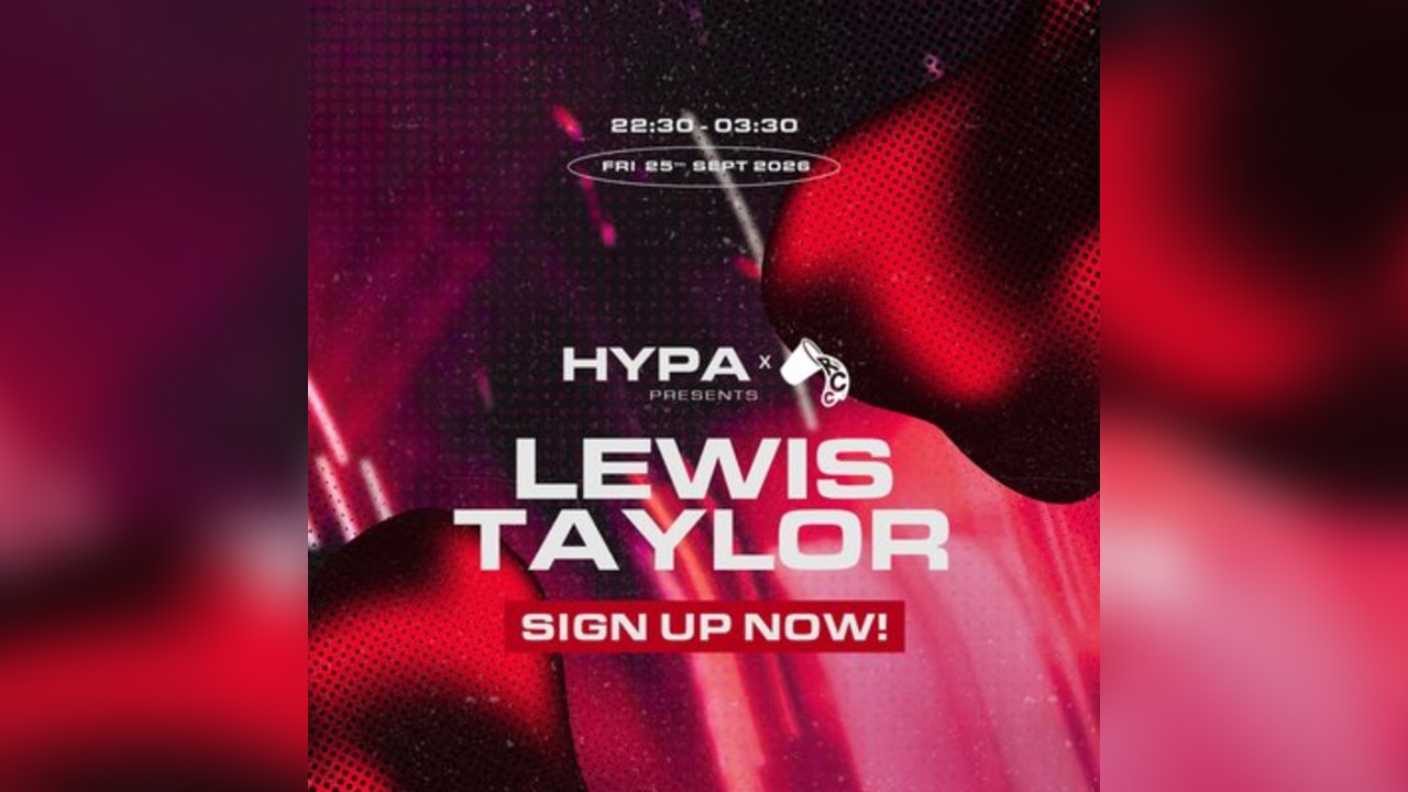 HYPA x RED CUP COLLECTIVE PRESENT LEWIS TAYLOR