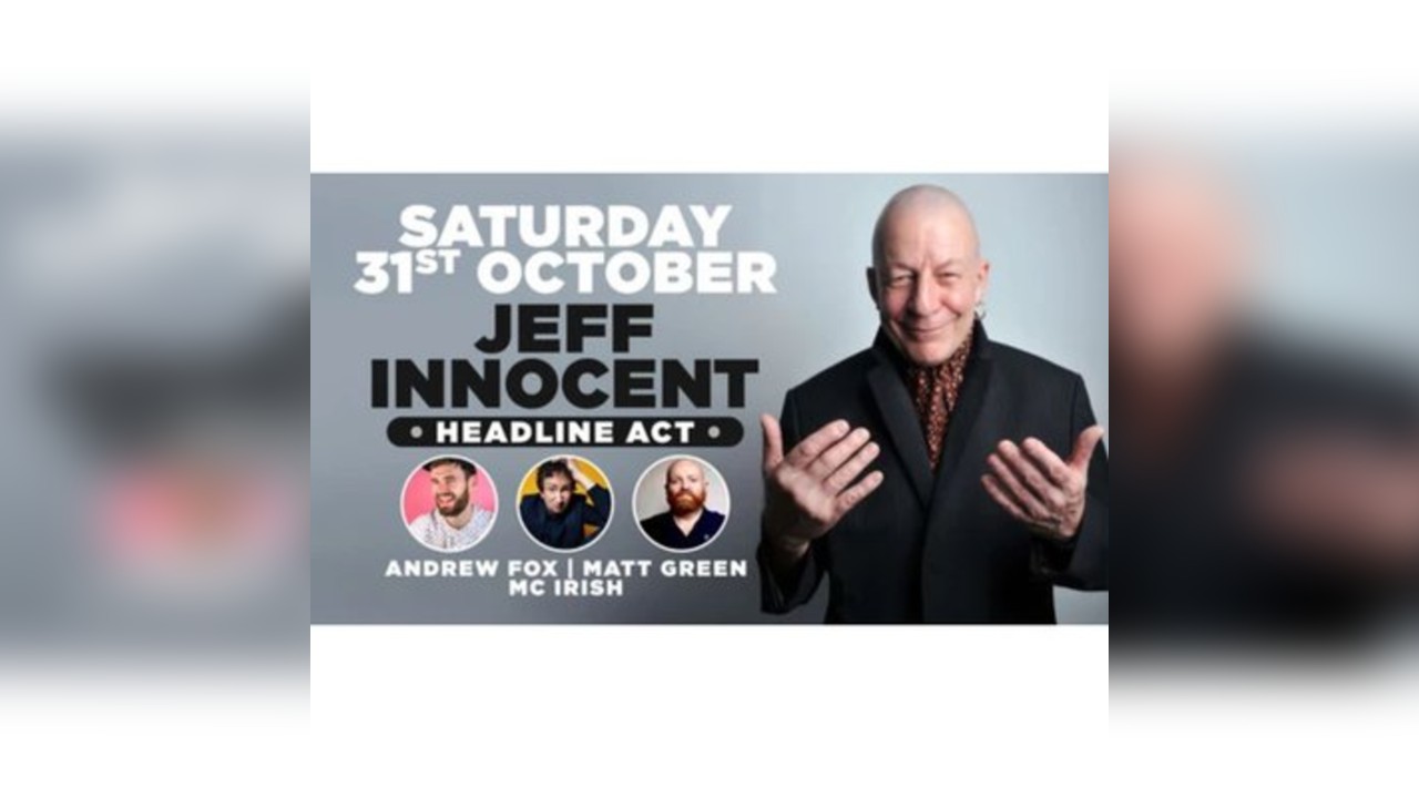Stand up comedy in Southampton with headliner Jeff Innocent