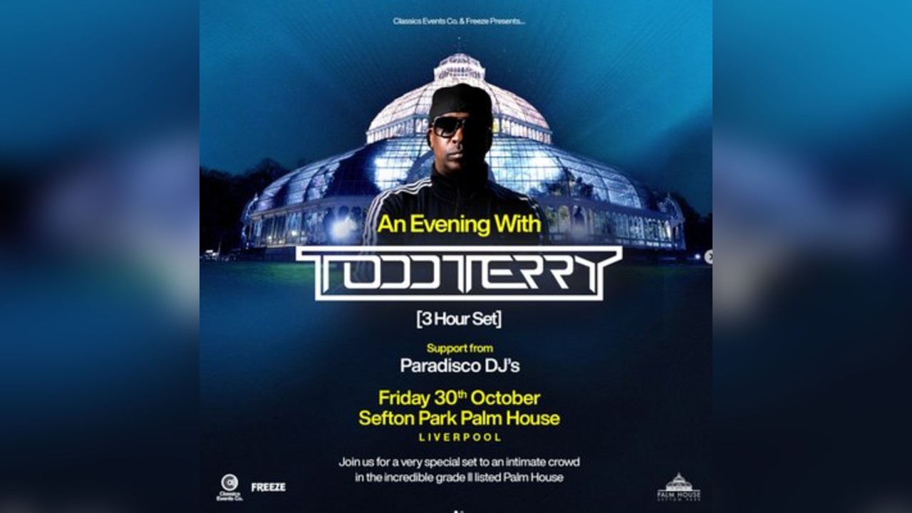 Palm house afterparty featuring Todd Terry & Paradisco