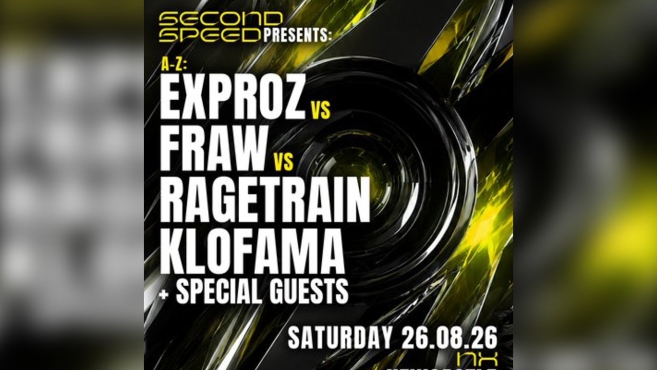 Second Speed: Klofama, Exporz, Fraw, Ragetrain + special guests