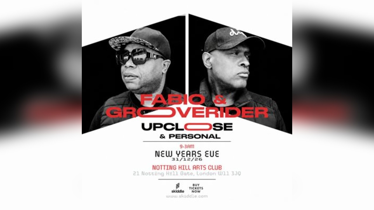 Fabio & Grooverider Up Close & Personal NYE 2026