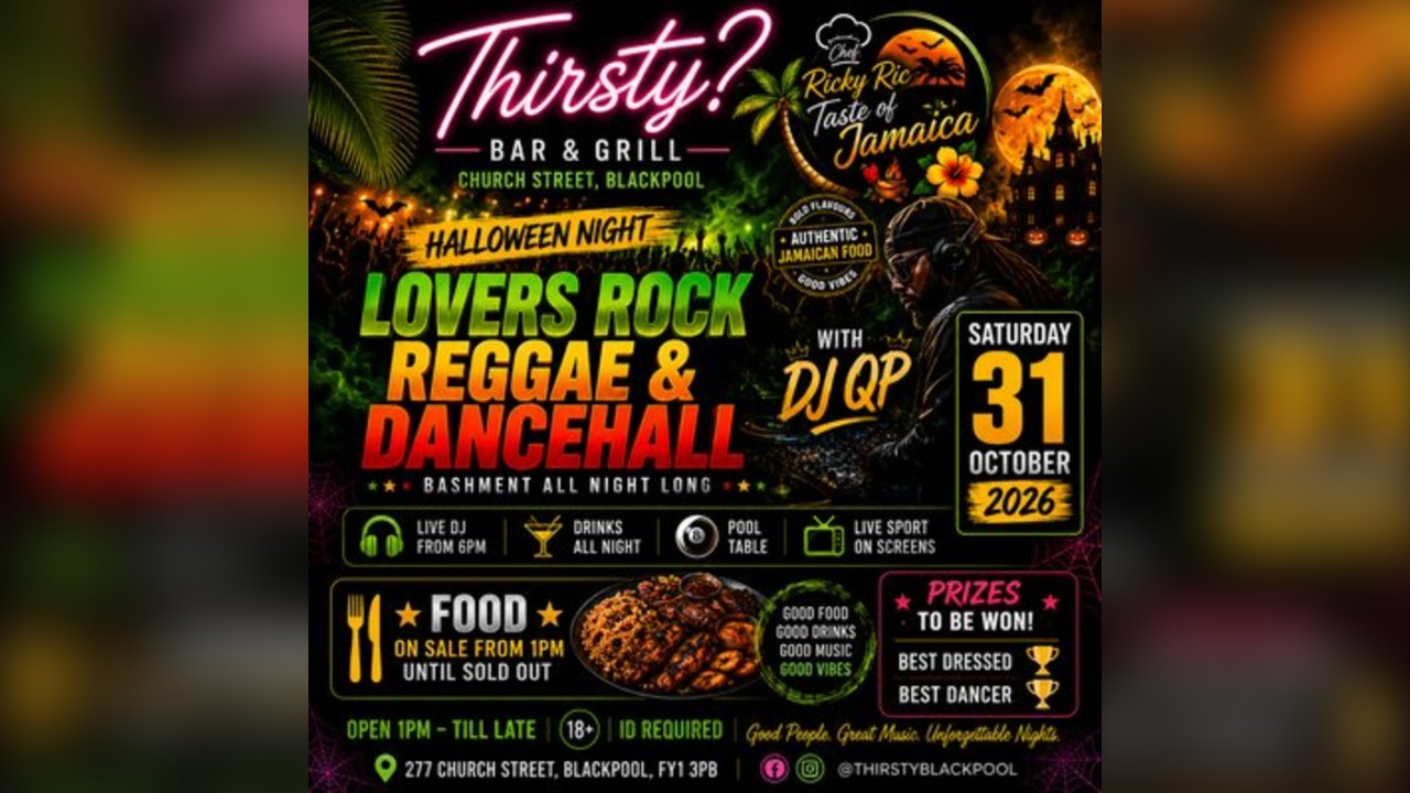THIRSTY? Halloween - LOVERS ROCK, REGGAE & DANCEHALL