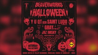 Beaver Works Halloween w/ Y U QT b2b Saint Ludo, Gray + more