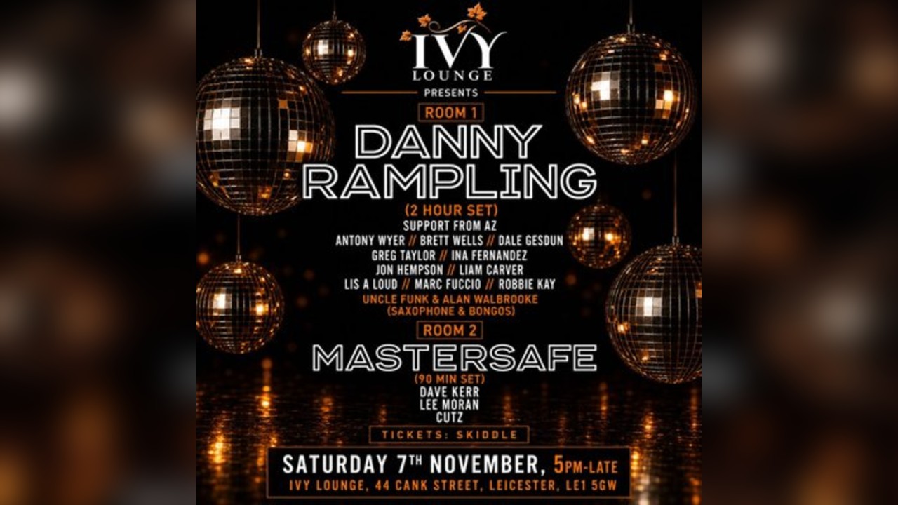 Danny Rampling & Mastersafe - 2 Room Takeover