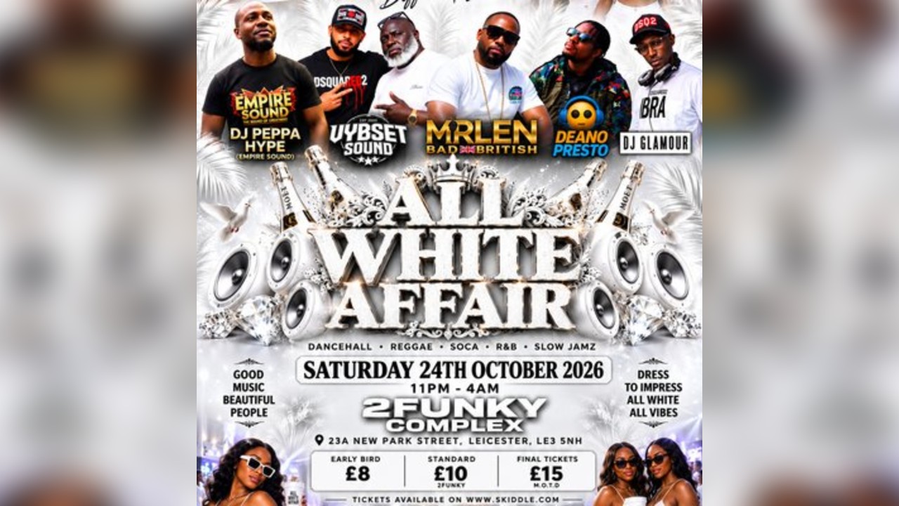 ALL WHITE AFFAIR @ 2funky Complex. Leicester