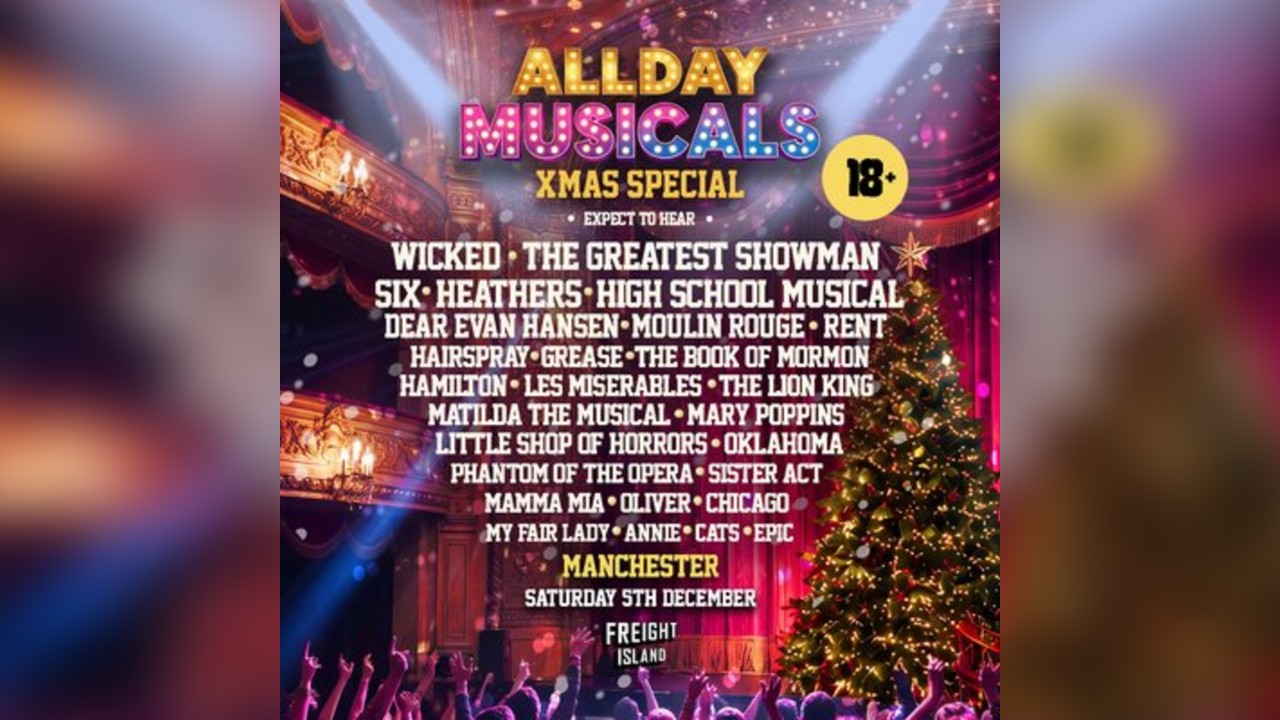 AllDay Musicals - Sat 5th Dec  Freight Island - Manchester