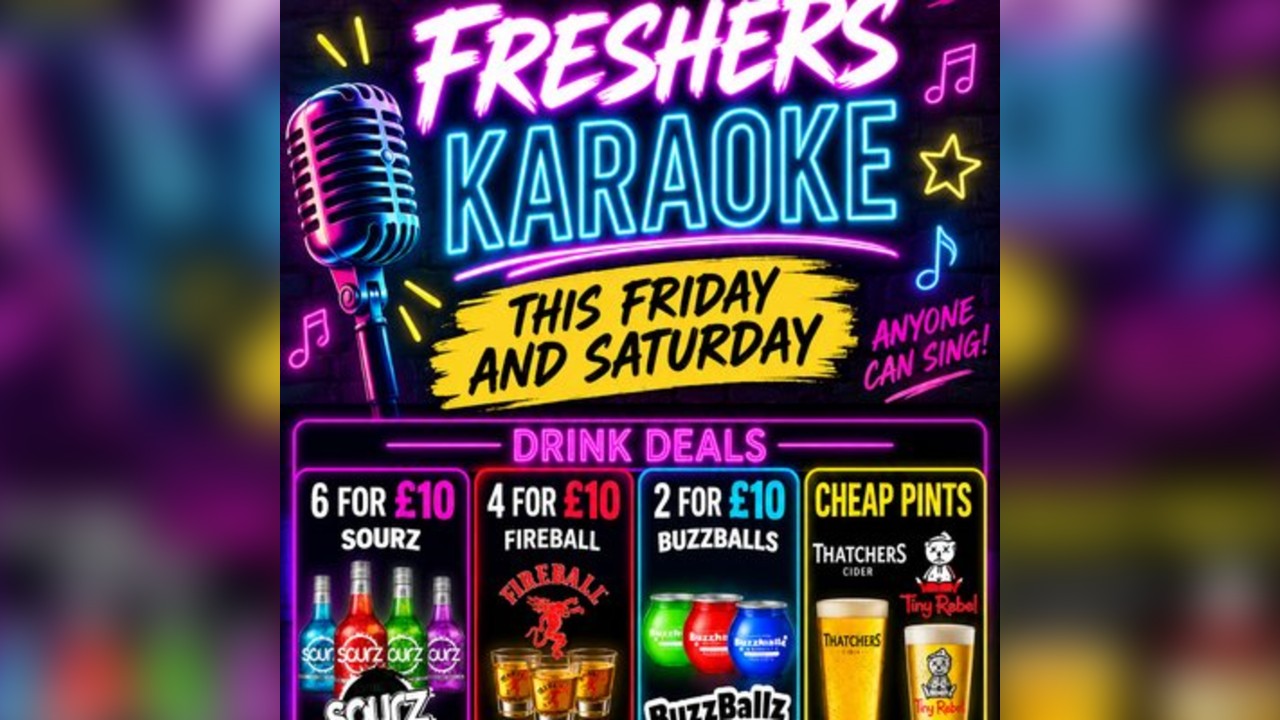Freshers Got Talent-ish (Karaoke @thevulcanlounge)