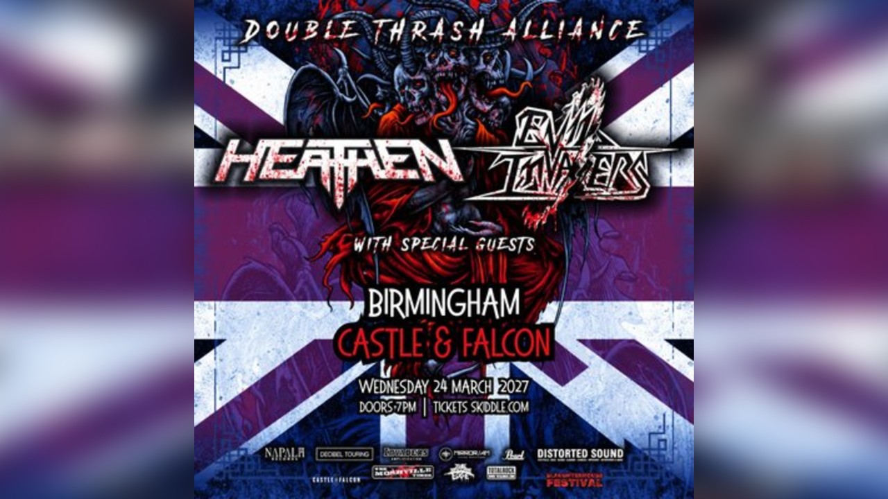 EVIL INVADERS + HEATHEN Double Thrash Alliance Co-Headliner Tour
